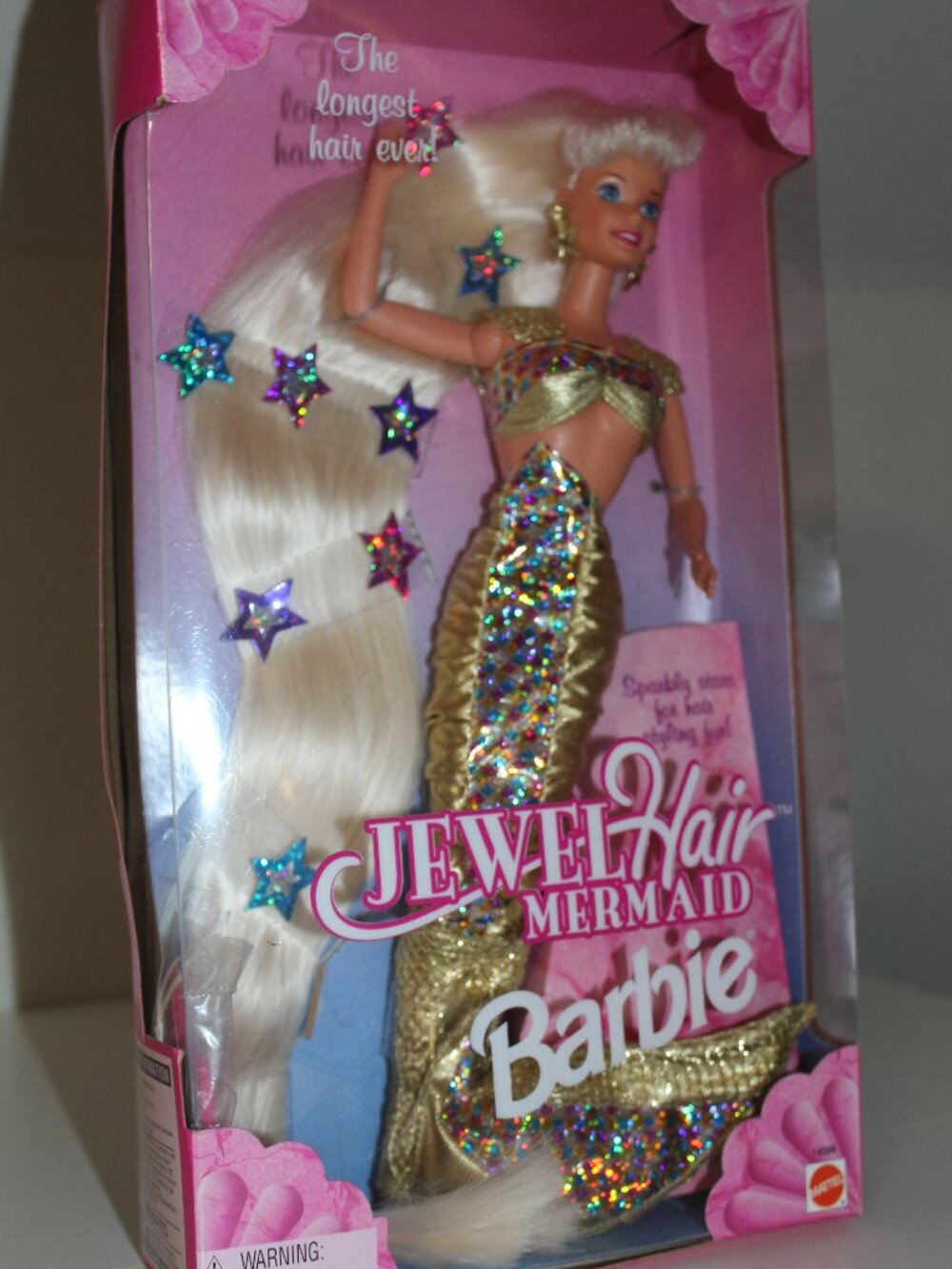 1995 Mattel Barbie Blonde Jewel Hair Mermaid Doll #14586 Longest Hair Ever NRFB